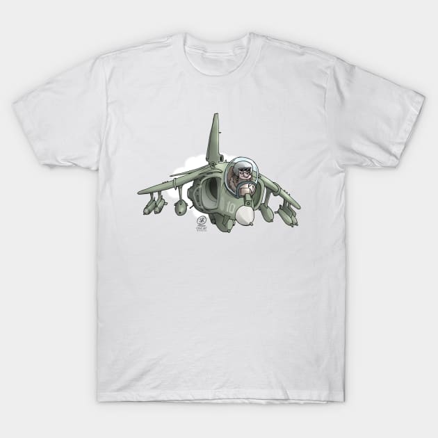 Harrier plane T-Shirt by oscarsanchez